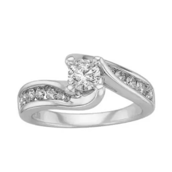 Engagemet Wedding Ring Set 1.2 Carat Dimond 💎 Size 7 - Picture 2 of 8